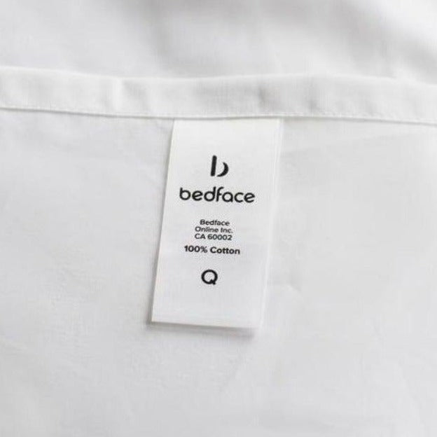 bedface sateen or percale white sheet set long staple cotton sheets